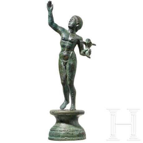 Anmutige Bronzefigur eines siegreichen Wettkämpfers, römisch, 2. Jahrhundert n. Chr. - фото 2