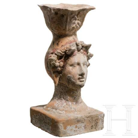 Weihrauchgefäß in Form eines Frauenkopfes, Canosa, Unteritalien, 3. Jahrhundert vor Christus - фото 2
