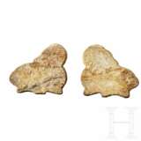Ein Paar Steinbockappliken, Bein, achämenidisch, 5. - 4. Jahrhundert vor Christus - фото 3