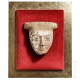 Polychrome Mumienmaske aus Holz auf Rahmen, Ägypten, Spätzeit, 664 - 31 vor Christus - Foto 1