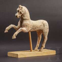 Springendes Pferd, Terrakotta, Griechenland, hellenistisch, 2. - 1. Jahrhundert vor Christus