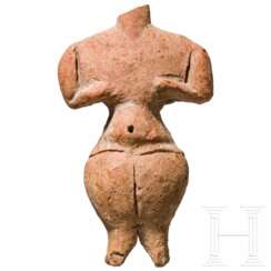 Eindrucksvolles Venusidol, Körös-Kultur, Ungarn, Neolithikum, 4. Jahrtausend vor Christus