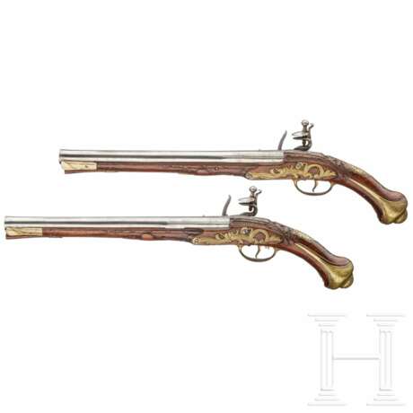 Ein Paar lange Steinschlosspistolen, balkantürkisch, 19. Jahrhundert - фото 2