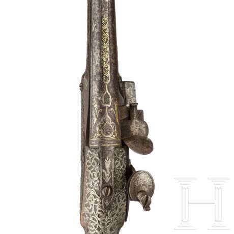 Silbermontierte Steinschlosspistole, osmanisch, 18. Jahrhundert - Foto 6