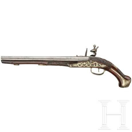 Steinschlosspistole, vermutlich gefertigt in Großbritannien für den orientalischen Markt, um 1800 - фото 2