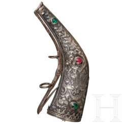 Silver-mounted powder horn, Ottoman, 18th century