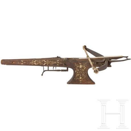 Beineingelegte Scheibenarmbrust, flämisch, um 1700 - photo 2