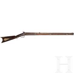 Bockbüchsflinte, sog. "Plain Rifle", USA, um 1850