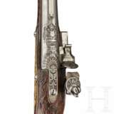 Luxus-Steinschlosspistole mit feinem Eisenschnitt, deutsch, um 1730 - photo 6