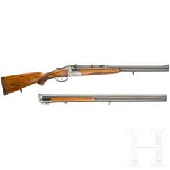 Over and under rifle Hambrusch, with three interchangeable barrels, in a case