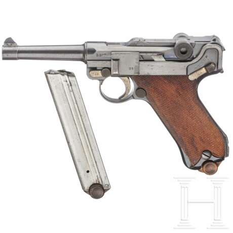Pistole 08, DWM 1917, zwei nummerngleiche Magazine - photo 1