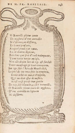Rabelais, François. RABELAIS, François (1494-1553) Les Œuvres de M François Rabe... - photo 2