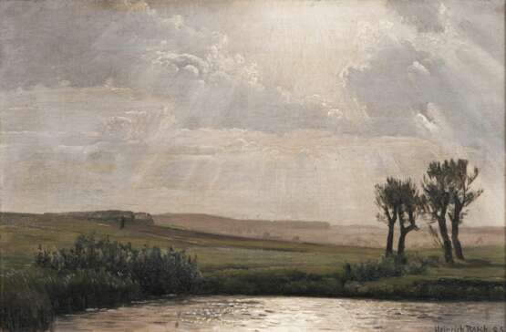 Heinrich Rasch (Alsen/Schleswig 1840 - Coburg 1913). Die Sonne bricht durch - photo 1