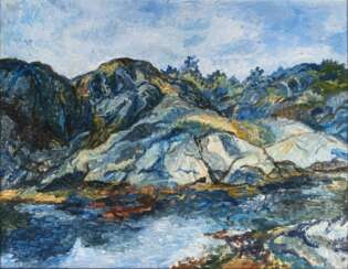 Reidar Fritzvold (Oslo 1920 - Oslo 1998). Norwegische Landschaft
