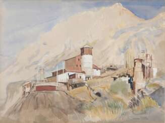 Ernst Huber (Wien 1895 - Wien 1960). Die Kupfermine El Volcan in Chile