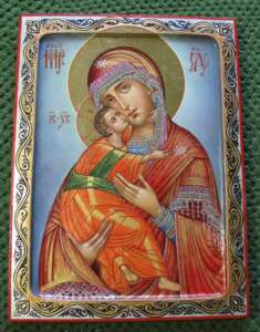 Богородица Владимирская Матерь Божия Владимирская икона писанная