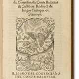 CASTIGLIONE, Baldassare (1478-1529) Le premier [-quart] livr... - Foto 1