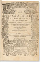 MONTAIGNE, Michel de (1533-1592) Les Essais de Michel seigne...