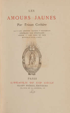 CORBIÈRE, Tristan (1845-1875) Les Amours jaunes Paris : Glad... - фото 2