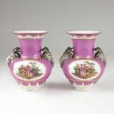  Paar Berliner Vasen mit Watteau-Szenen - Foto 1