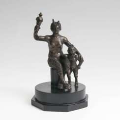  Bronze-Gruppe 'Satyressa mit Satyr-Knaben'