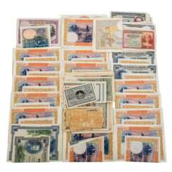 Banknoten - ca. 250 Stück, unorthodox zusammen gestellt,