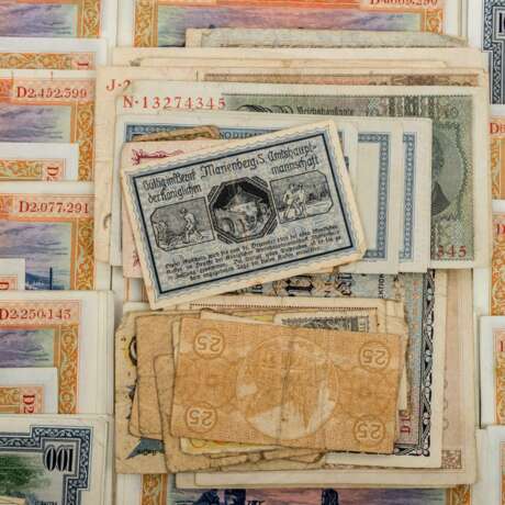 Banknoten - ca. 250 Stück, unorthodox zusammen gestellt, - фото 2