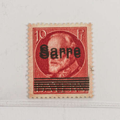 Saargebiet - 1920, Bayern Überdrucke, Doppeldruck auf 10 Pfennig - photo 1