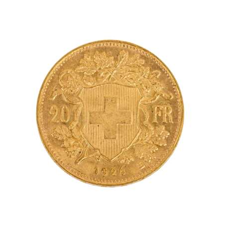 Schweiz/GOLD - 20 Franken Vreneli 1926 B, - photo 2