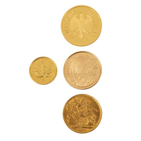GOLDLOT 4 Münzen, darunter - фото 2
