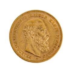 Preussen - 10 Mark Preussen, Kaiser Friedrich, GOLD