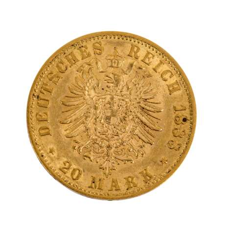 Preussen - 20 Mark Preussen, Kaiser Friedrich, GOLD, - photo 2