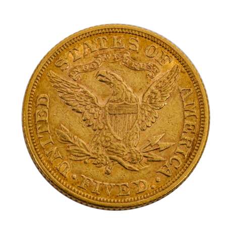 USA/GOLD - 5 Dollars 1899 S, - фото 2