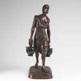 Marcel Debut (Paris 1865 - 1933). Bronze-Skulptur 'Tunesischer Wasserträger' - photo 1