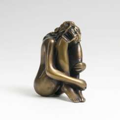 Bruno Bruni (Gradara 1935). Kleine Bronze-Skulptur 'Mignon'