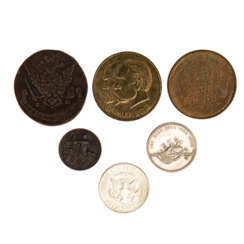 Kleines gemischtes Konvolut Münzen und Medaillen -