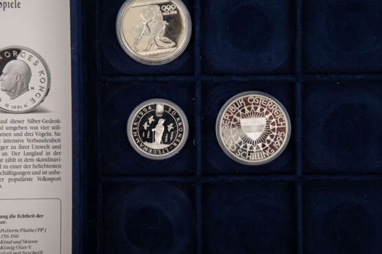 Tütenposten mit ECU Münzen, Box Olympische - фото 6