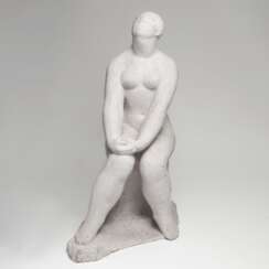 Arnold Hilmer (Hamburg 1908 - Hamburg 1993). Skulptur 'Sitzender weiblicher Akt'