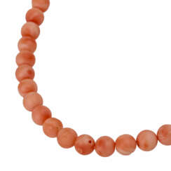 Coral necklace marble salmon colors,