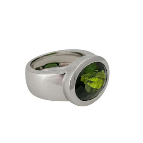Ring mit Verdelith (grüner Turmalin) von ca. 8 ct, - фото 1