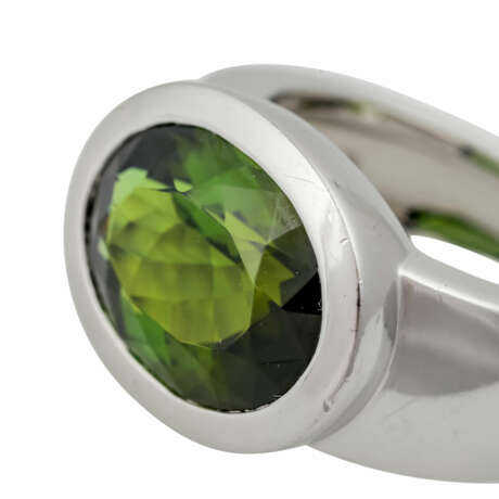 Ring mit Verdelith (grüner Turmalin) von ca. 8 ct, - photo 5