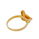 Ring mit 3 Brillanten, zusammen ca. 0,1 ct, - photo 3
