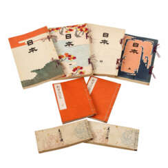 Konvolut von acht Musterbüchern. JAPAN, 1900-1938.