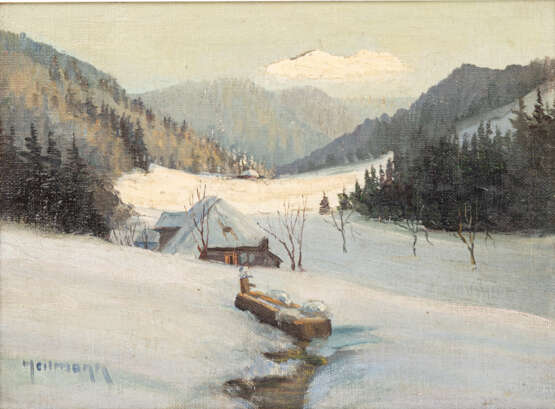 HEILMANN, KARL (1881-1935) "Verschneite Schwarzwaldlandschaft" - photo 1