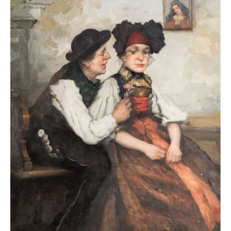 FRANK-KRAUSS, ROBERT (1893-1950) "Paar in Tracht" - Foto 1