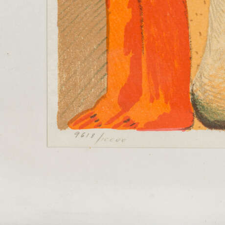 ANTES, HORST (1936) "Gefleckte Figur mit Reif, kleiner Figur und Leiter" - Foto 3