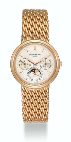 Patek Philippe. PATEK PHILIPPE, PINK GOLD PERPETUAL CALENDAR WITH MOON PHASES, REF. 3945/1R - photo 1