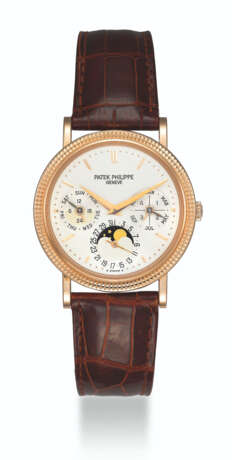 Patek Philippe. PATEK PHILIPPE, PINK GOLD PERPETUAL CALENDAR WITH MOON PHASES, REF. 5039R - photo 1