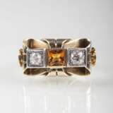 Vintage Diamant-Citrin-Ring - photo 1