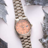 Rolex. ROLEX, WHITE GOLD AND DIAMONDS DAY-DATE WITH PINK STELLA DIAL, REF. 18239 - фото 1